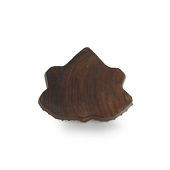 'Luminous Lotus' Hand-Carved Block Tea-Light Holder