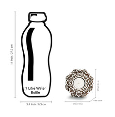 'Lustrous Flower' Hand-Carved Blocks Tea-Light Holders In Sheesham Wood (Set of 2)