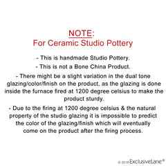 'Shimmering Mughals' Geometric Hand-painted Tea-Light Holders In Ceramic (Set of 6)