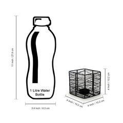 🕯️ Glowing Mesh Cube – Handcrafted Matte Black Tea-Light Holder