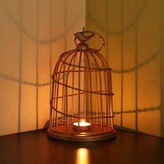 🐦 Bird Wired Go-Round – Handcrafted Copper Finish Tea-Light Holder