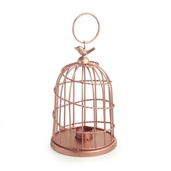 🐦 Bird Wired Go-Round – Handcrafted Copper Finish Tea-Light Holder