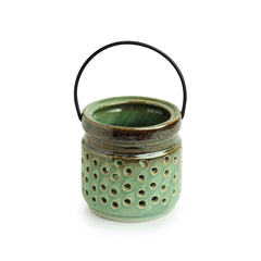 'Shore Lights' Handcrafted Ceramic Tea-Light Holder