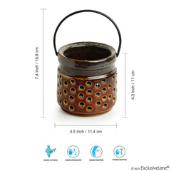 'Shore Lights' Handcrafted Ceramic Tea-Light Holder