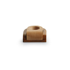 šŖµ Shapical Jugnu ā Hand-Carved Wooden Tea-Light Holder in Dual Brown Tones