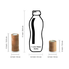 🕯️ Set of 3 Pillar-Style Hand-Carved Tea Light Holders in Light Brown