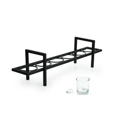 🕯️ Floating Flame Rectangular Tea Light Holder – Handcrafted Iron & Glass Centerpiece