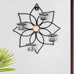 🌸 Magnolia Wall Tea Light Holder – Handcrafted Floral Elegance