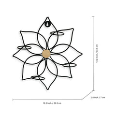 🌸 Magnolia Wall Tea Light Holder – Handcrafted Floral Elegance