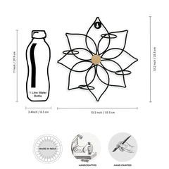 🌸 Magnolia Wall Tea Light Holder – Handcrafted Floral Elegance