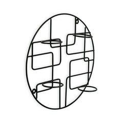 🌀 Bauhaus Glass Wall Tea Light Holder – Timeless Geometry in Light