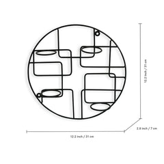🌀 Bauhaus Glass Wall Tea Light Holder – Timeless Geometry in Light