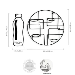 🌀 Bauhaus Glass Wall Tea Light Holder – Timeless Geometry in Light