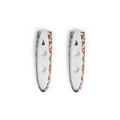 'Fiery Marigold' Hand-painted Wall Planter Pots In Ceramic (Set of 2)