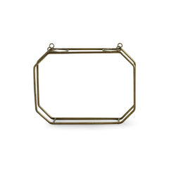 Modern Glass Garden' Test Tube Wall Planter/Vases (17.8 cm | Golden)