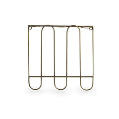 Modern Glass Garden' Test Tube Wall Planter/Vases (25.4 cm | Golden)