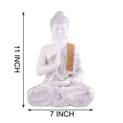 Gautam Buddha Statue Showpiece Idol Figurine for Feng Sui, Vastu, Home Decor, Office, Diwali, Gifting, Living Room, Bedroom, Study Table -27