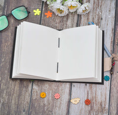 Leather Journal Diary with metal lock vintage Journal handmade 200 pages white unruled|travel Diary|personal journal -1