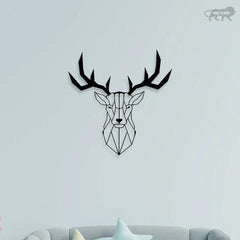 Elegant Deer Head Metal Wall Art