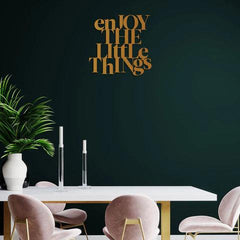 Enjoy The Little Things Metal Wall Art