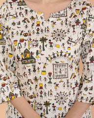 Women's Short Kurti Tops for Jeans | Stylish Rayon Kurta for Girls | Trendy Ethnic Short Kurta for Daily & Office Wear PR34