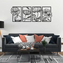 Flower Family Sets Metal Wall Art