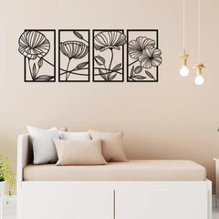 Flower Family Sets Metal Wall Art