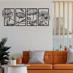 Flower Family Sets Metal Wall Art