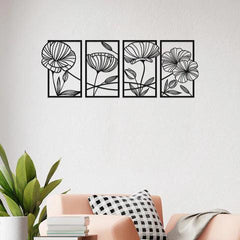 Flower Family Sets Metal Wall Art
