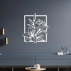 Flower Wall Clip Art Metal