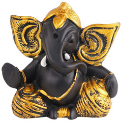 Ganesha Statue Showpiece Idol Shriganesh Bhagwan Murti / Home, Office Decor / Car Dashboard Ganpati / Lord Vinayaka Statue God of Luck & Success Sculpture / Gift Items -05