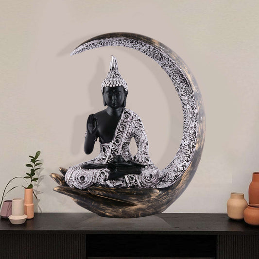Gautam Buddha Statue Showpiece Idol Figurine for Feng Sui, Vastu, Home Decor, Office, Diwali, Gifting, Living Room, Bedroom, Study Table -27
