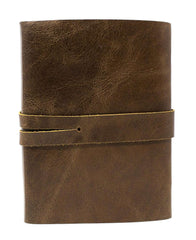 Leather Journal Diary with Premium Antique String Closure vintage Journal handmade 200 pages white unruled|travel Diary|personal journal -9