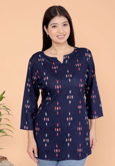 Women's Short Kurti Tops for Jeans | Stylish Rayon Kurta for Girls | Trendy Ethnic Short Kurta for Daily & Office Wear PR14