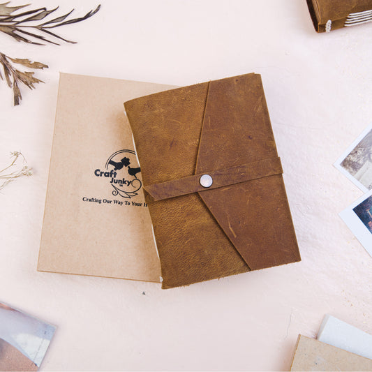 Vintage Leather Journal Diary with Belt