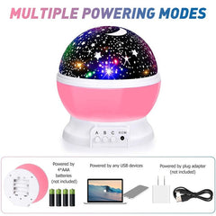 Star Master Galaxy Night Projector Lamp, Ceiling Led Light 360 Rotating Colorful Lights Starry Space Projection Home Room Decoration Design, Toys Gift for Kids Boy Girl, Plastic