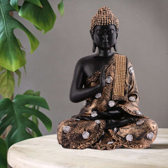 Gautam Buddha Statue Showpiece Idol Figurine for Feng Sui, Vastu, Home Decor, Office, Diwali, Gifting, Living Room, Bedroom, Study Table -27