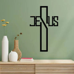 Jesus Cross Metal Wall Art