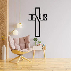 Jesus Cross Metal Wall Art