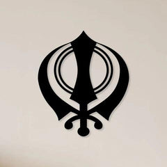 Khanda (Sikh Symbol) Metal Wall Art