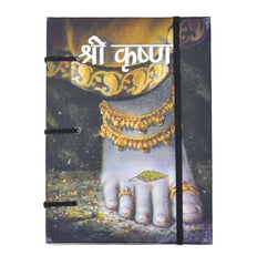 Handmade Printed Cardboard Journal Diary with Buckle Lock Unruled 200 Pages Notepad Personal Diaries for Men and Women -1