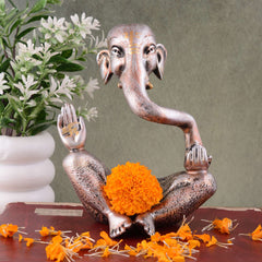 Ganesha Statue Showpiece Idol Shriganesh Bhagwan Murti / Home, Office Decor / Car Dashboard Ganpati / Lord Vinayaka Statue God of Luck & Success Sculpture / Gift Items -05