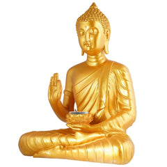 Gautam Buddha Statue Showpiece Idol Figurine for Feng Sui, Vastu, Home Decor, Office, Diwali, Gifting, Living Room, Bedroom, Study Table -27