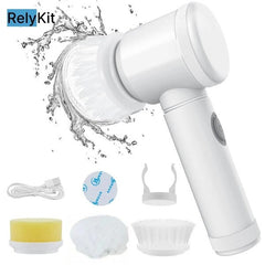 5 in 1 Electric Magic Brush Bathroom Sink Tile Electric Brush Pot Artifact, Cleaning Supplies, Household
