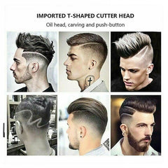 Professional Vintage T9 Trimmer Cordless Hair Clipper for Men, USB Rechargeable, Stainless Steel Blade, 90-Minute Runtime, Includes 4 Limit Combs