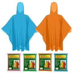 Poncho Rain Coat with Hood Raingear for Outdoor Activities and Travel Rainsuit Rain Protection Barsaati Water Resistant Reusable Rainwear for Men Women