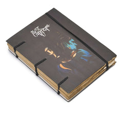 Handmade Printed Cardboard Journal Diary with Buckle Lock Unruled 200 Pages Notepad Personal Diaries for Men and Women -1