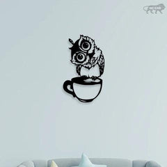 Owl Face Metal Wall Art