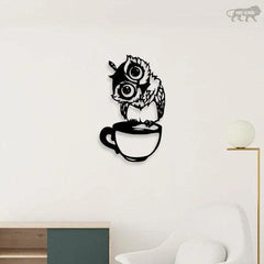 Owl Face Metal Wall Art