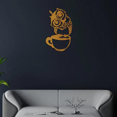 Owl Face Metal Wall Art